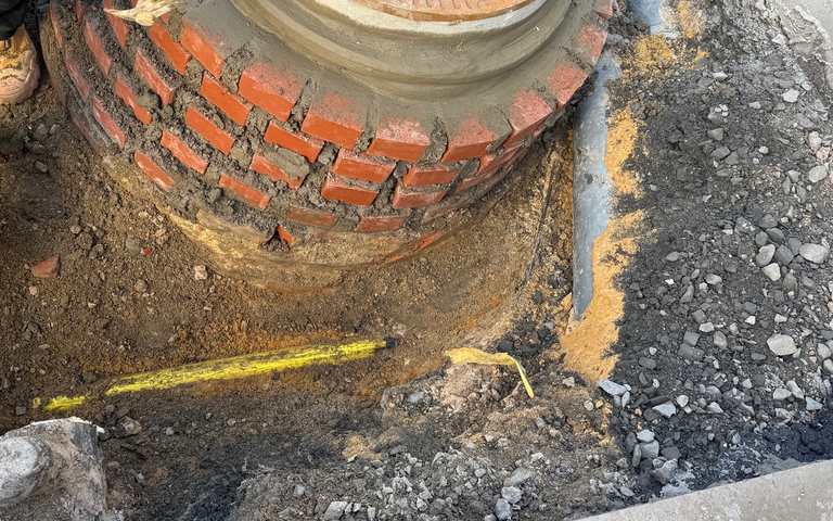Rückbau des einsturzgefährdeten Schachtbauwerks