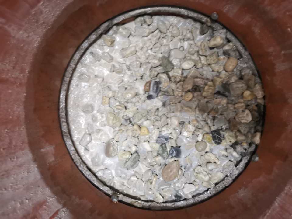 Detail des Pumpensumpfs