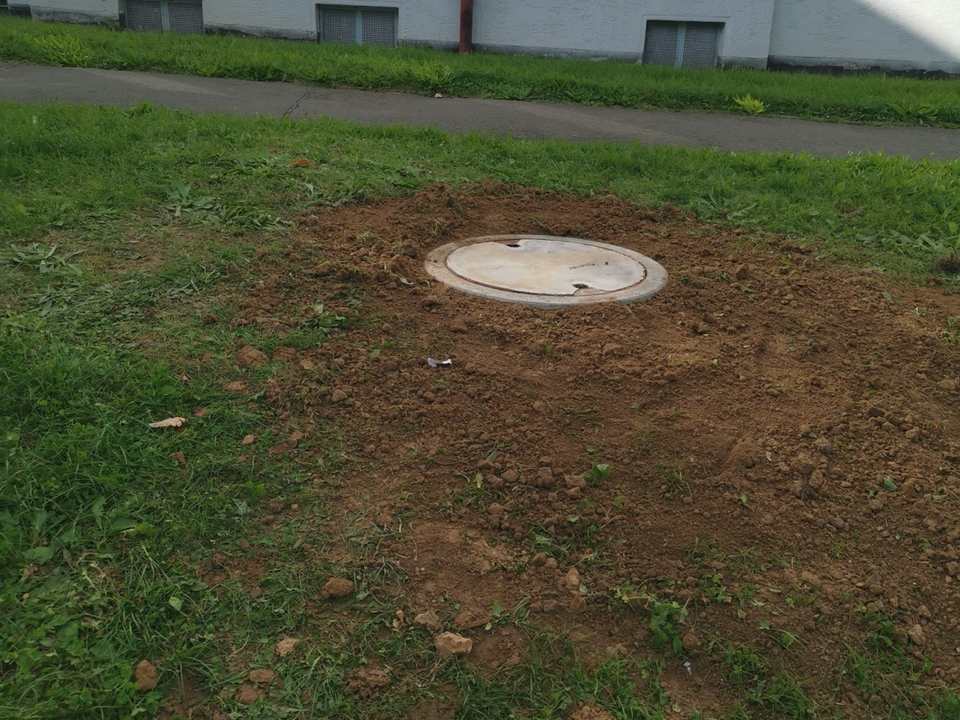 Fertig angepasster Abwasserschacht im GWH Brückenhof Kassel